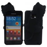 Capa Gatinho Kiki Case Samsung I9100 Galaxy S2 Preta