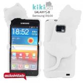 Capa Gatinho Kiki Case Samsung I9100 Galaxy S2 Branca