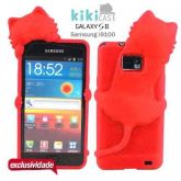 Capa Gatinho Kiki Case Samsung I9100 Galaxy S2 Vermelha