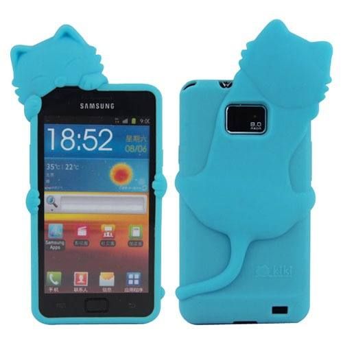 Capa Gatinho Kiki Case Samsung I9100 Galaxy S2 Azul